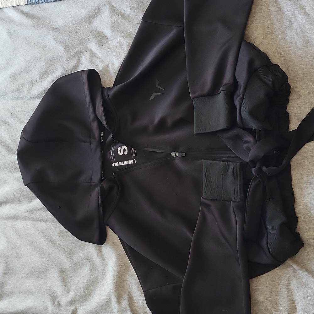 Squatwolf Cropped Bow Hoodie